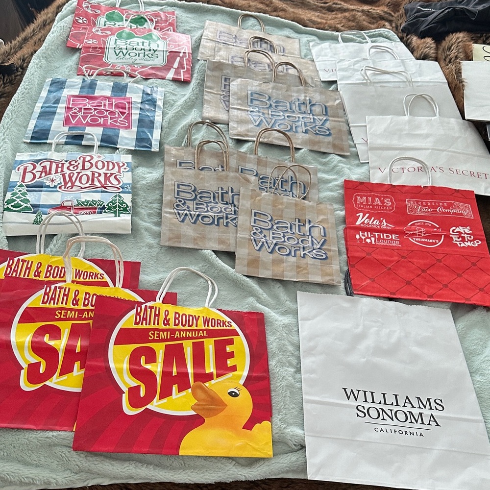 21 Assorted Empty Gift Bags